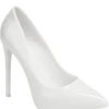 WONDERLAND FANTASY GLOSSY WHITE HEEL PUMP