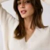Camille V-Neck Sweater -LOLE OUTLET LSW4531 W445 1
