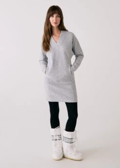 Clover 2 V-Neck Dress 23 Clover 2 V-Neck Dress -LOLE OUTLET LSW4657 G178 1