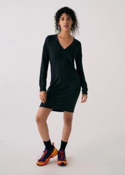 Traverse V-Neck Dress -LOLE OUTLET LSW4676 N415 1