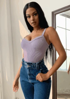 CATCH MY VIBE RIBBED BODYSUIT