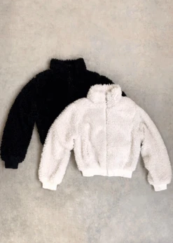 FLUFF YEAH SHERPA BOMBER JACKET