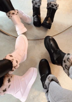 WINTER FINEST PINK FAUX FUR BOOTS -LOLE OUTLET ScreenShot2021 01 14at4.17.42PM