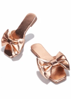 BOW DREAMING ROSE GOLD SANDAL
