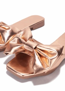 BOW DREAMING ROSE GOLD SANDAL -LOLE OUTLET ScreenShot2021 02 20at4.52.01PM