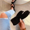 BABYGIRL PLEASE BLACK THONG SANDAL -LOLE OUTLET ScreenShot2021 05 27at2.07.52PM