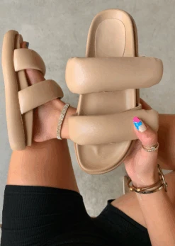 MISS PUFF TWO STRAP NUDE SANDAL -LOLE OUTLET ScreenShot2021 06 23at1.50.15PM