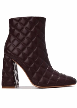 GIVING IT ALL BROWN QUILTED BOOTIES -LOLE OUTLET ScreenShot2021 11 19at2.43.17PM