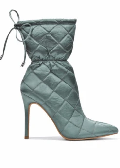 PERFECT TIMING GREEN HEEL BOOT