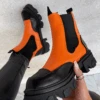 ORANGE FEVER CHUNKY CHELSEA BOOT