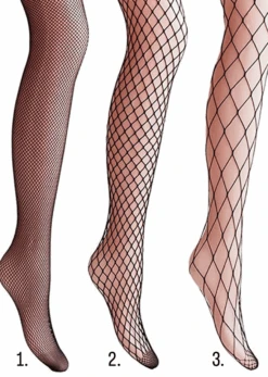 BLACK FISHNET STOCKINGS