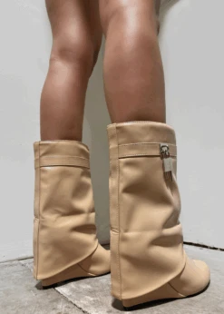 I'M ALL THAT NUDE WEDGE BOOT -LOLE OUTLET ScreenShot2022 12 11at2.14.56PM