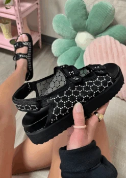 SWEET LIKE SUGAR BLACK DAD SANDAL